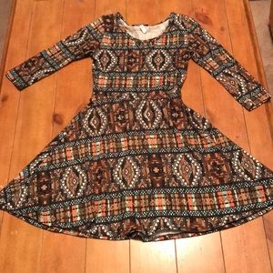 Long Sleeve Boho Dress